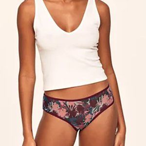Adore Me - Helene Cheeky - Summer Tropics Print/ Chocolate Truffle - Small